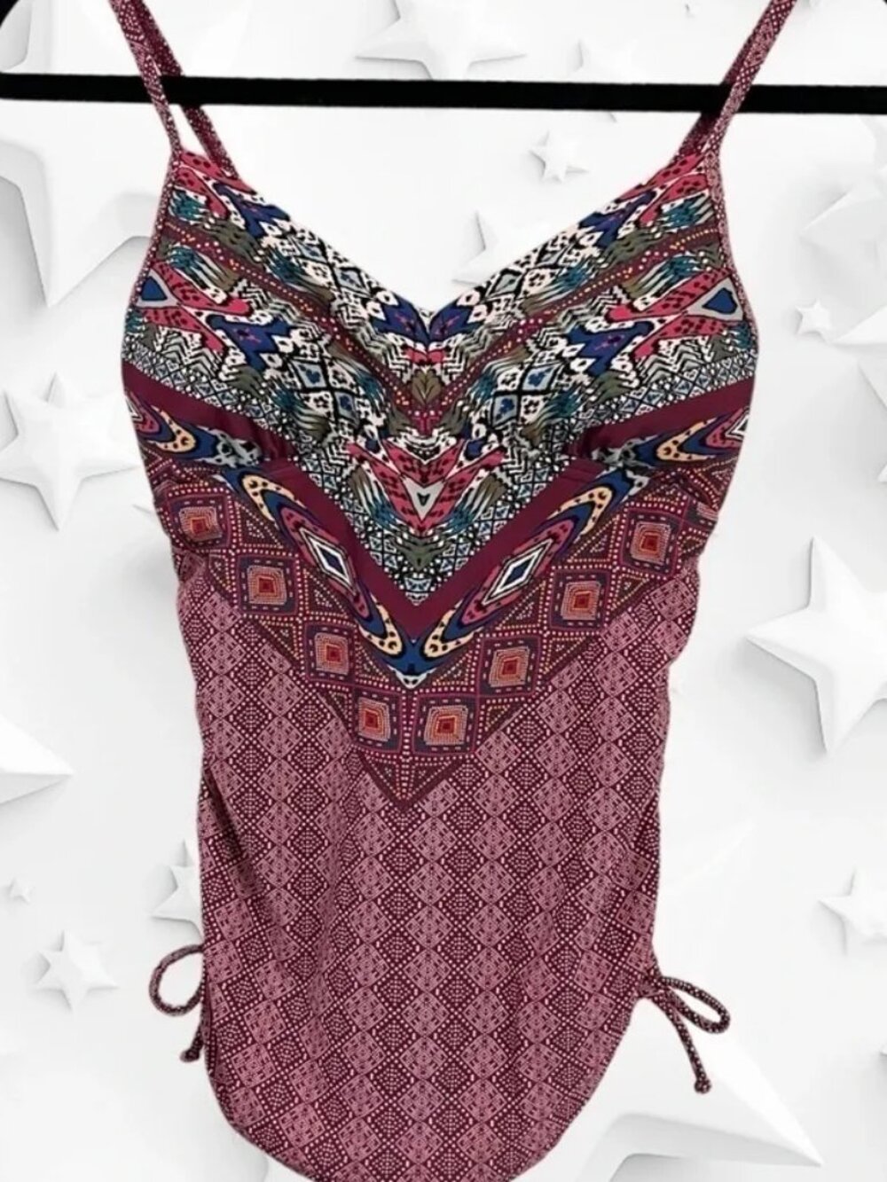 Prana Marrakesh Moorea Tankini with Ruched sides